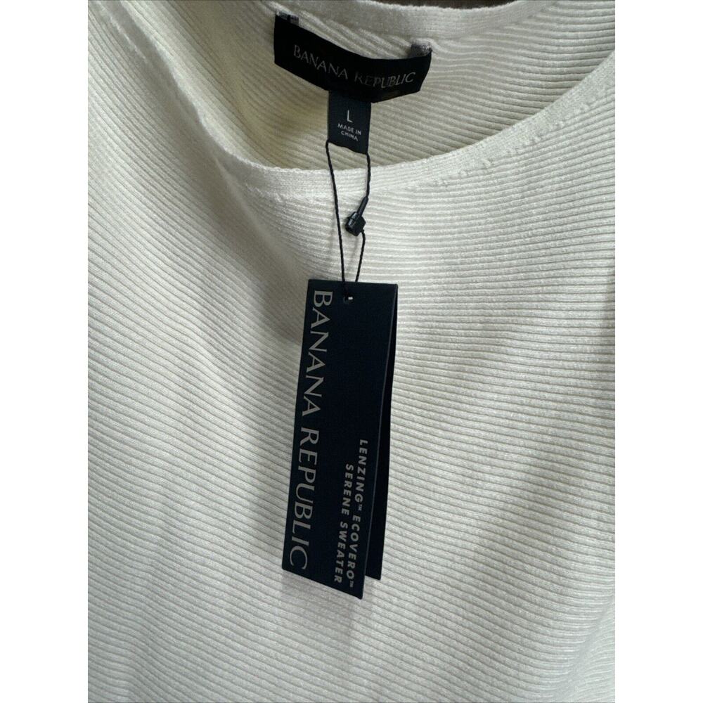 Banana Republic Colleta Off Shoulder Sweater Dressc Cream, Large - Picture 4 of 6